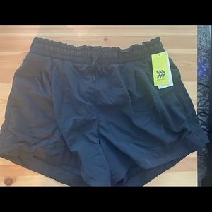 All in motion black shorts with 5 inch inseam, NWT